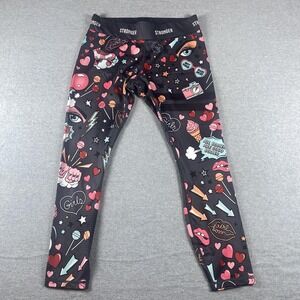 Stronger Leggings‎ Womens XL Multicolor Graphic Ankle Yoga Pants Athletic Gym